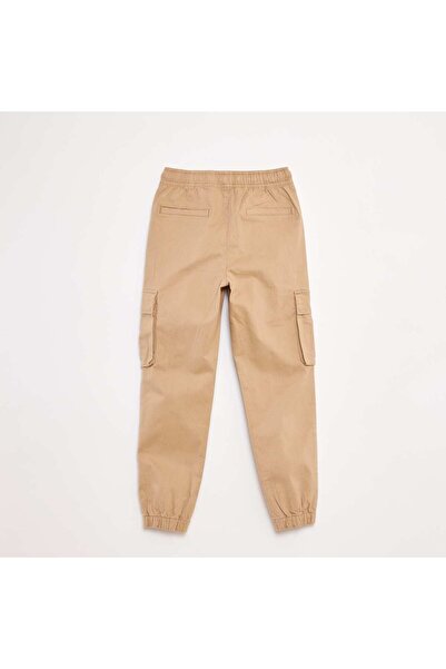KIABI Stretchy multi-pocket trousers BEIGE