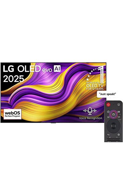 LG تلفزيون ذكي OLED evo AI G5 مقاس 77 بوصة بدقة 4K وتردد 165 هرتز مع جهاز تحكم عن بعد AI Magic webOS25 2025