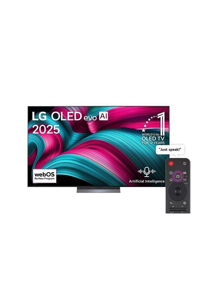 LG تلفزيون OLED evo AI C5 4K Smart TV مقاس 77 بوصة مع جهاز تحكم عن بعد AI Magic Dolby webOS25 2025، OLED77C56LA