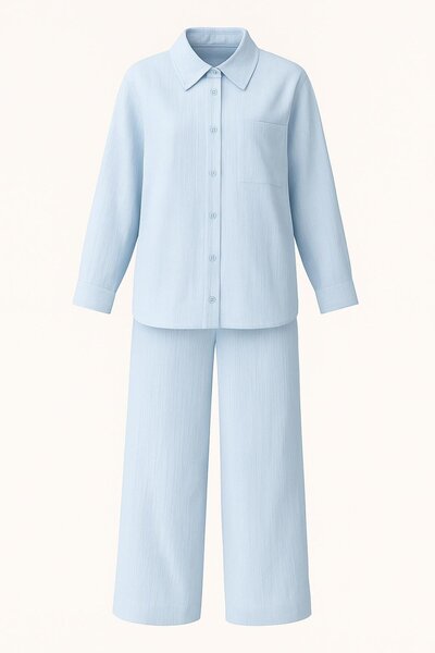 HAKKE Shirted double set