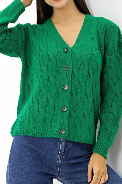 MILANOFOX Women's Buttoned Hair Knit Sweater Cardigan