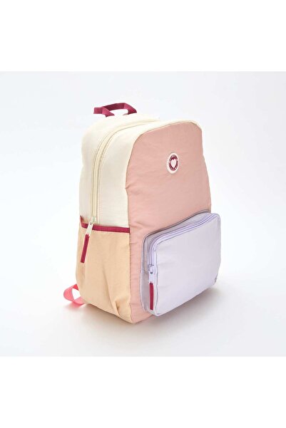 KIABI Color Block Backpack PURPLE