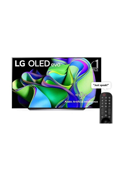 LG تلفزيون OLED evo C3 الذكي 4K مقاس 83 بوصة 2023 مع جهاز تحكم عن بعد Magic، وHDR، وWebOS