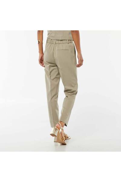 KIABI Plain cigarette trousers with 2 pockets GREEN
