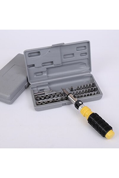 TECHSTAR Complete 41-piece tool kit + multifunctional screwdriver with flexible arm