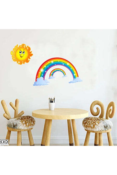 ORIGINAL DEALS Autocolant decorativ de perete, autoadeziv, curcubee cu soare ...