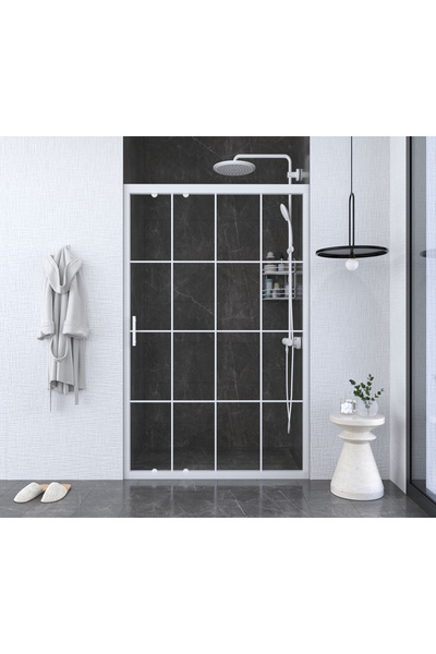 PointPro Point Duşakabin 129 Cm 1 Sabit 1 Sürgü İki Duvar Arası Şeffaf Karola...