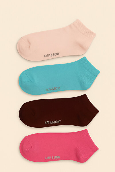 Katia&Bony Дамски чифт от 4 чорапи Step, многоцветни