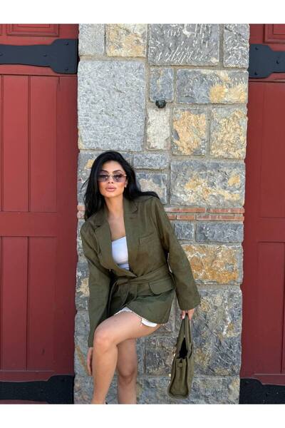 Friday Mood Women's Lacing Detailed Suede Jacket