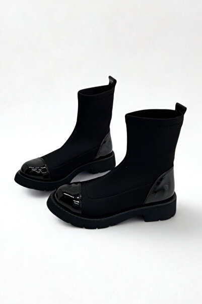 inizio Μαύρες γυναικείες μπότες Scuba Diver Stretch P9069