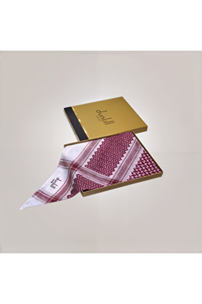 duntill Men's Luxury Red Shemagh – Elegant Design and High Quality