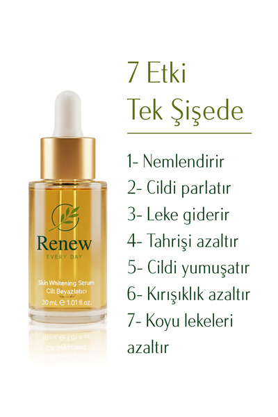 RENEW EVERY DAY Niacinamide B3 Vitamin Alfa Arbetun Leke Karşıtı Serum 30ml
