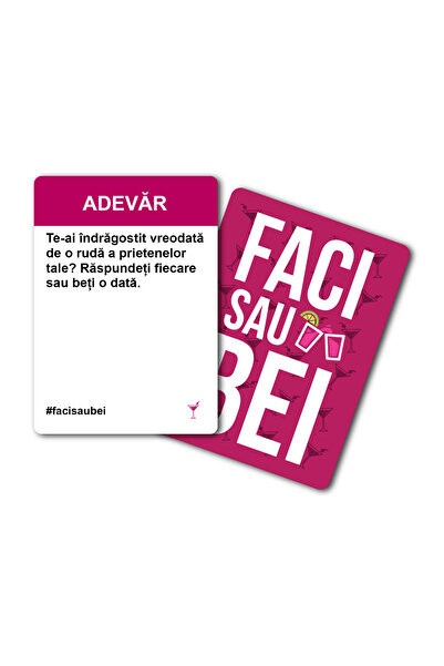 FACI SAU BEI JOC FACI SAU BEI- SEARA FETELOR –200 CARTONAȘE