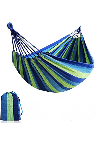 LEIHMANN Hamac bicolor din bumbac rezistent 190 cm x 150 cm