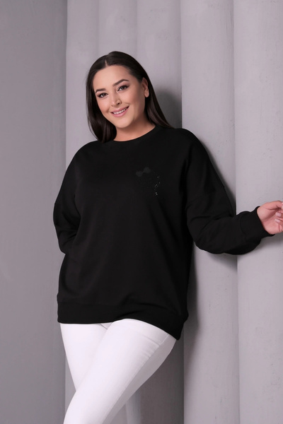 aytemas Tulle Ribbon Stone Printed Blouse