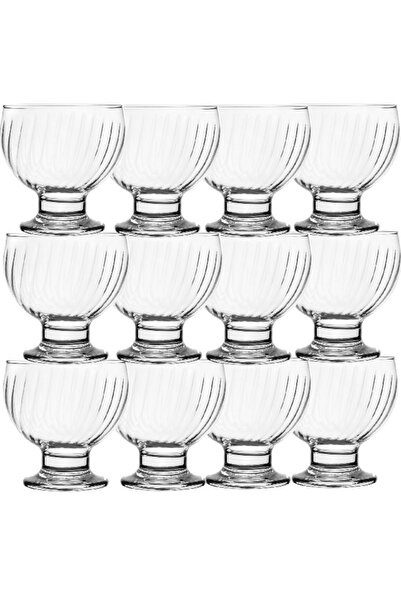 NADİR Set 12 cupe de inghetata cu picior Clube 400ml, 10xh10cm