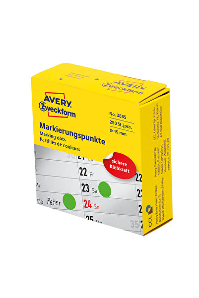 Avery Zweckform Etichete pentru marcat Avery Zweckform, diametru 19 mm, verde...