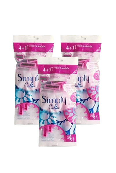 SİMPLY كولير سيمبلي ماكينة حلاقة 4 + 1 قطعة 3 حبه