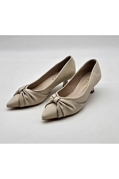 1way حذاء فخم فيونكه بشريط كريستال