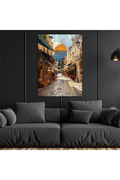 seninürünün Gerçek Cama Baskı Dikey Dini Temalı Cam Tablo 253 Tekli D227