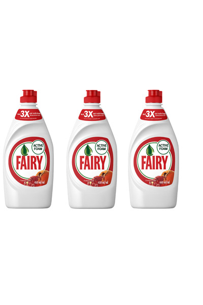 Fairy 3X - Detergent de vase cu Rodie si portocale rosii, 450ml