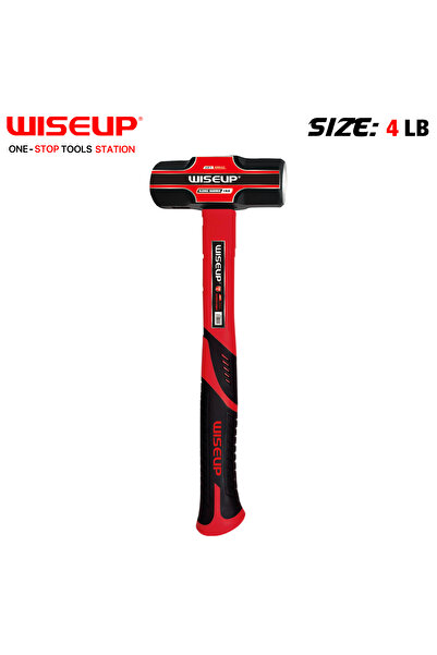 WISEUP مطرقة يد فيبر مربع LB 4