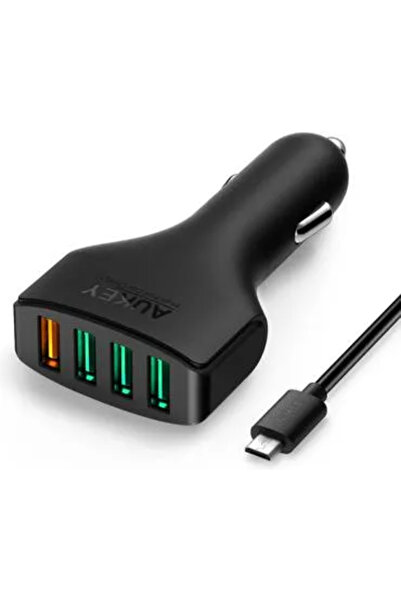 AUKEY OKI 4-Port Car Charger - 55.5W - Black