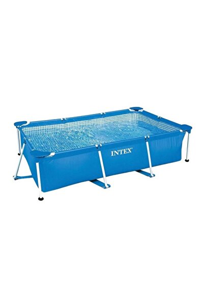 Intex Superior Strength And Longer Durability Sturdy Rectangular Unisex Frame Swimming Pool Blue Mod