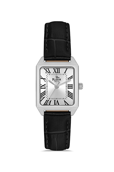 Platin Pierre Hds-pl-1168lb-j1 leather strap square women's wristwatch