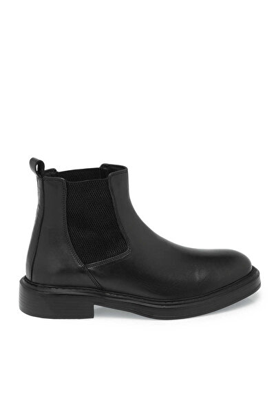 Tergan Siyah Hakiki Nubuk Deri Erkek Klasik Bot - E24K1BT57040-A43