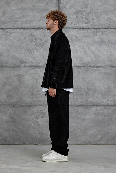 NOMARC Μαύρο βελούδινο κοστούμι Nmrc Oversize