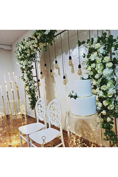 regnum plastik Regnum 2 Adet Beyaz Organizasyon Mutfak, Bahçe ve Düğün Sandal...