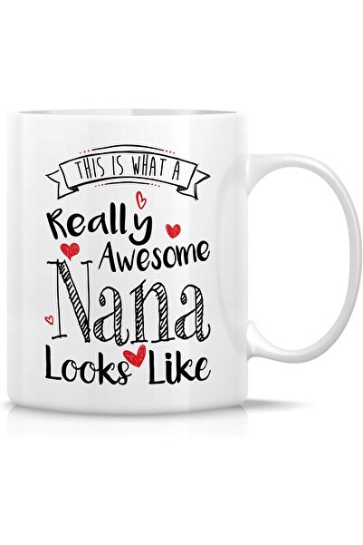 ritz Funny Mug - Ceramic Coffee Cups, Truly Awesome Nana Looks Like, 11 oz - Funny, Motivational, an