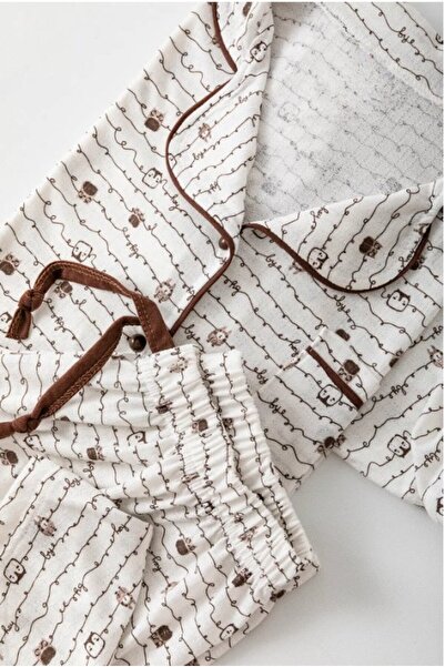 BAMBUTKİDS طقم بيجامة نسائية بأكمام طويلة وياقة قميص مقاس كبير من Pinterest -...