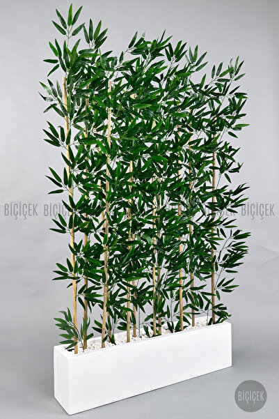 BİÇİÇEK Bambu Separator 170 cm 10 dallı Yoğun Yapraklı