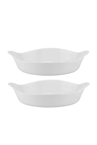 Marinex Set 2 tavi cuptor ovale din sticla opal OPALINE, 1l, 28,85x17xh6,6cm