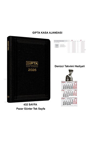 Gıpta Торговий касовий щоденник 17x24 Щоденник касових операцій з датами 2026...