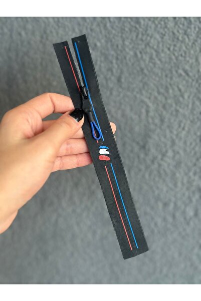 Gönülden Tasarım Скрит цип с линеен мотив 20x3 см