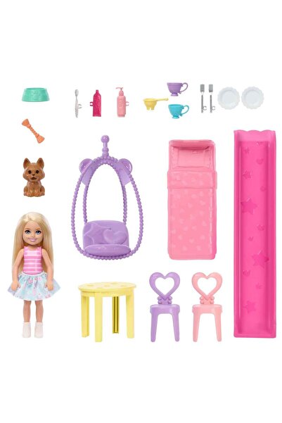 Barbie Chelsea Açılır Bebek Evi Oyun Seti JFW49