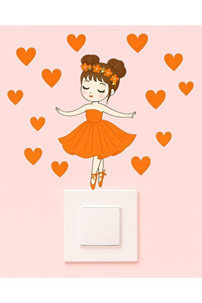 telaşe memuru ملصق فوق المقبس - ملصق حائط لغرفة الأطفال - ملصق فوق المقبس على...