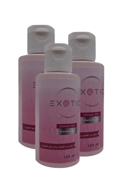 Exotic Exotic shower gel, alcohol and perfume free, 3 pieces