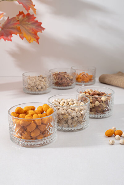 BLN HOME 6'LI LÜKS KASE ÇEREZLİK,DONDURMALIK,SUNUMLUK