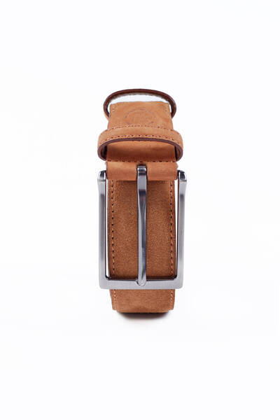 Hemington Handmade Tan Suede Leather Belt