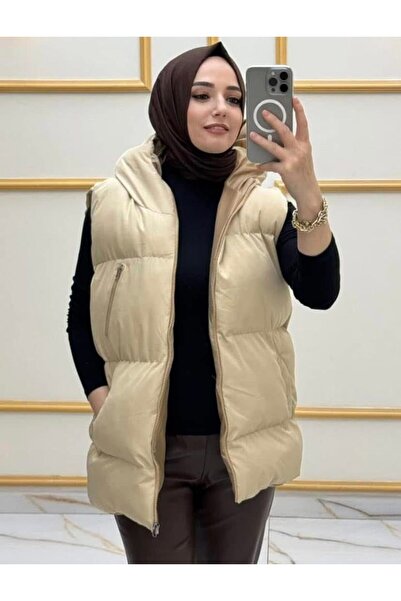 RETA MODA DOLGULU OVERSİZE ŞİŞME YELEK