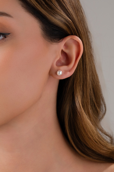 Zeynepli gold & jewelry 14 AYAR ALTIN İNCİ KÜPE