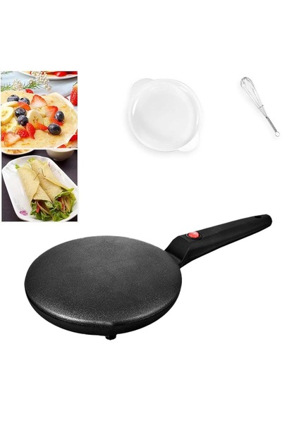 Promagg ® Електрически тиган за палачинки, 20 см, незалепващо покритие, автом...