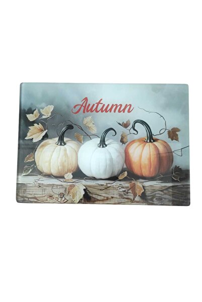 vipgross Tempered Glass Cutting Board 25*35 Pumpkin – Anti-Scratch, Heat-Resistant, Unbreakable, Non-Slip