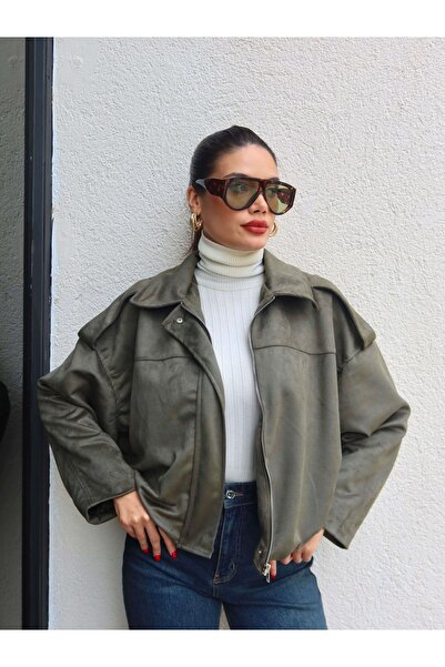 ESRAHELVACI Бомбър яке от велур Scuba