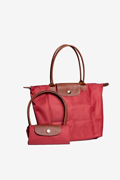 birizmoda Geantă de mână și de umăr pliabilă pentru femei, cu mâner din piele...