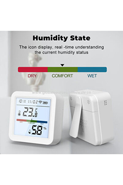 TUYA Senzor inteligent, cu afisaj de temperatura si umiditate smart Zigbee @SmartWiz